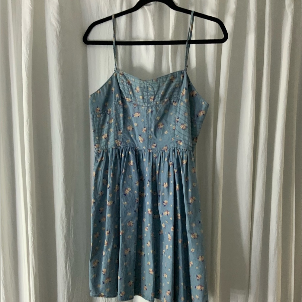 Jean flower dress size L